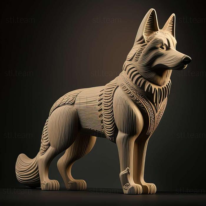 3D model Northern Inuit dog (STL)